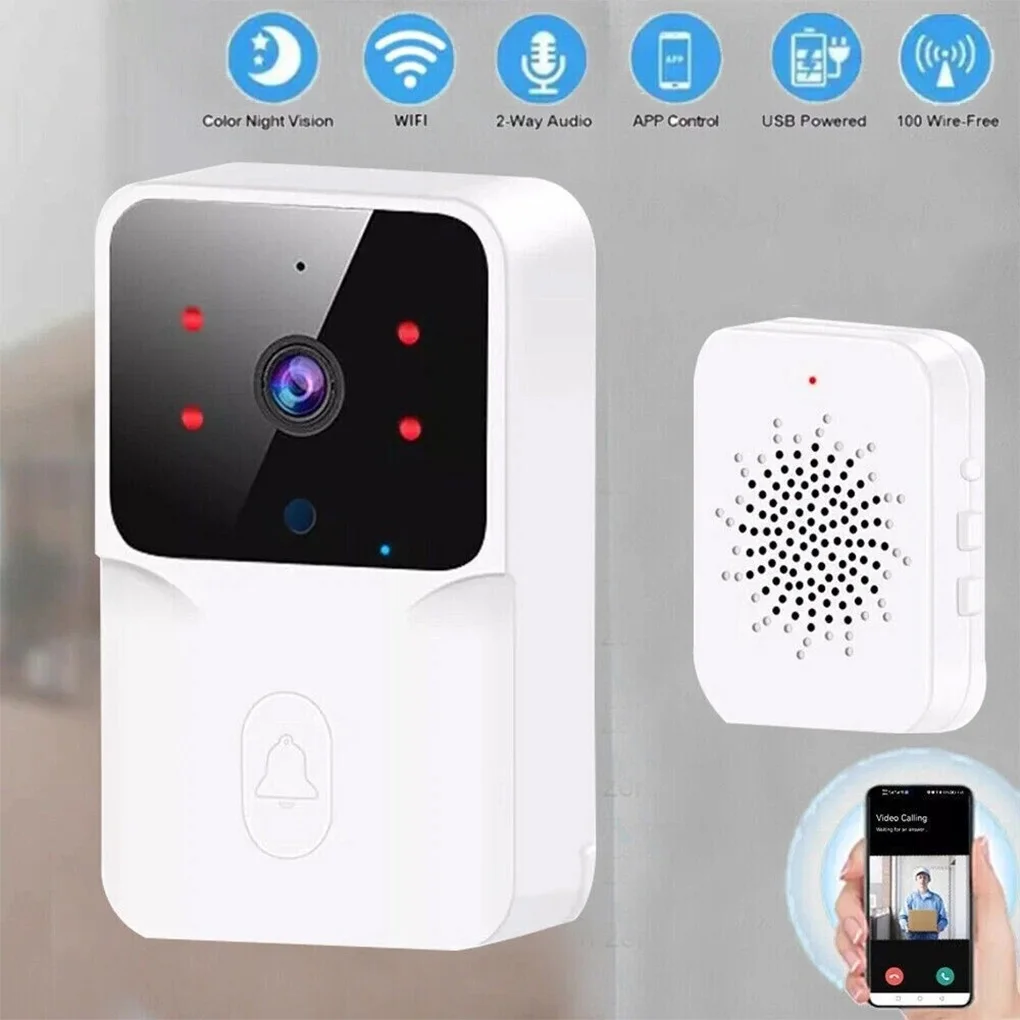 Smart WiFi Wireless Video Doorbell Security Ring Phone Camera Door Bell Intercom