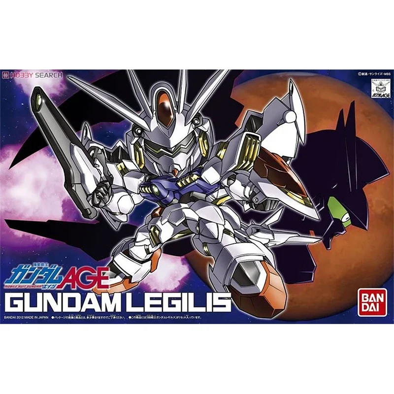Bandai-Kit de modelo Gundam genuino, figura de Anime SD BB AGE Gundam Legilis, colección Gunpla, figuras de acción de Anime, juguetes para niños
