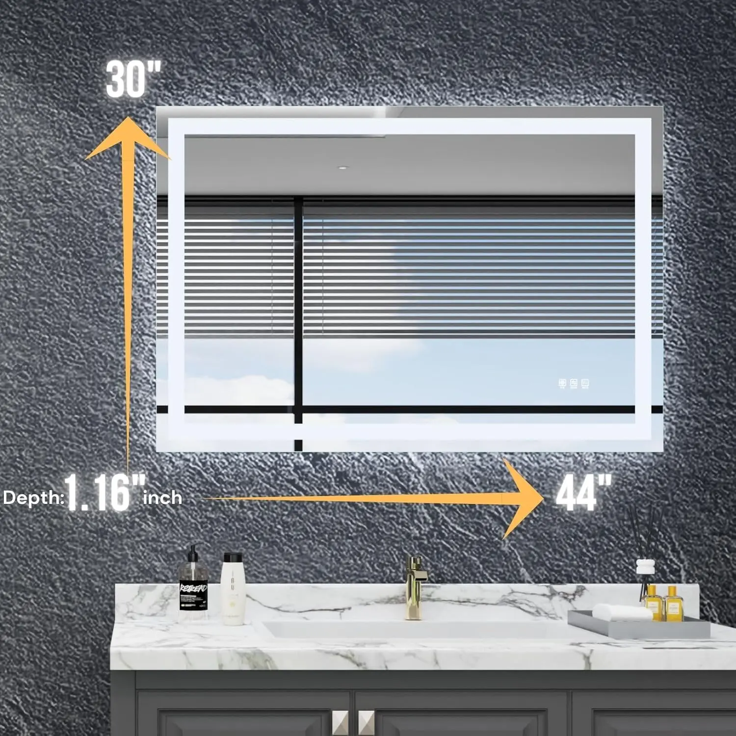 Led Bathroom Mirror With Lights 44