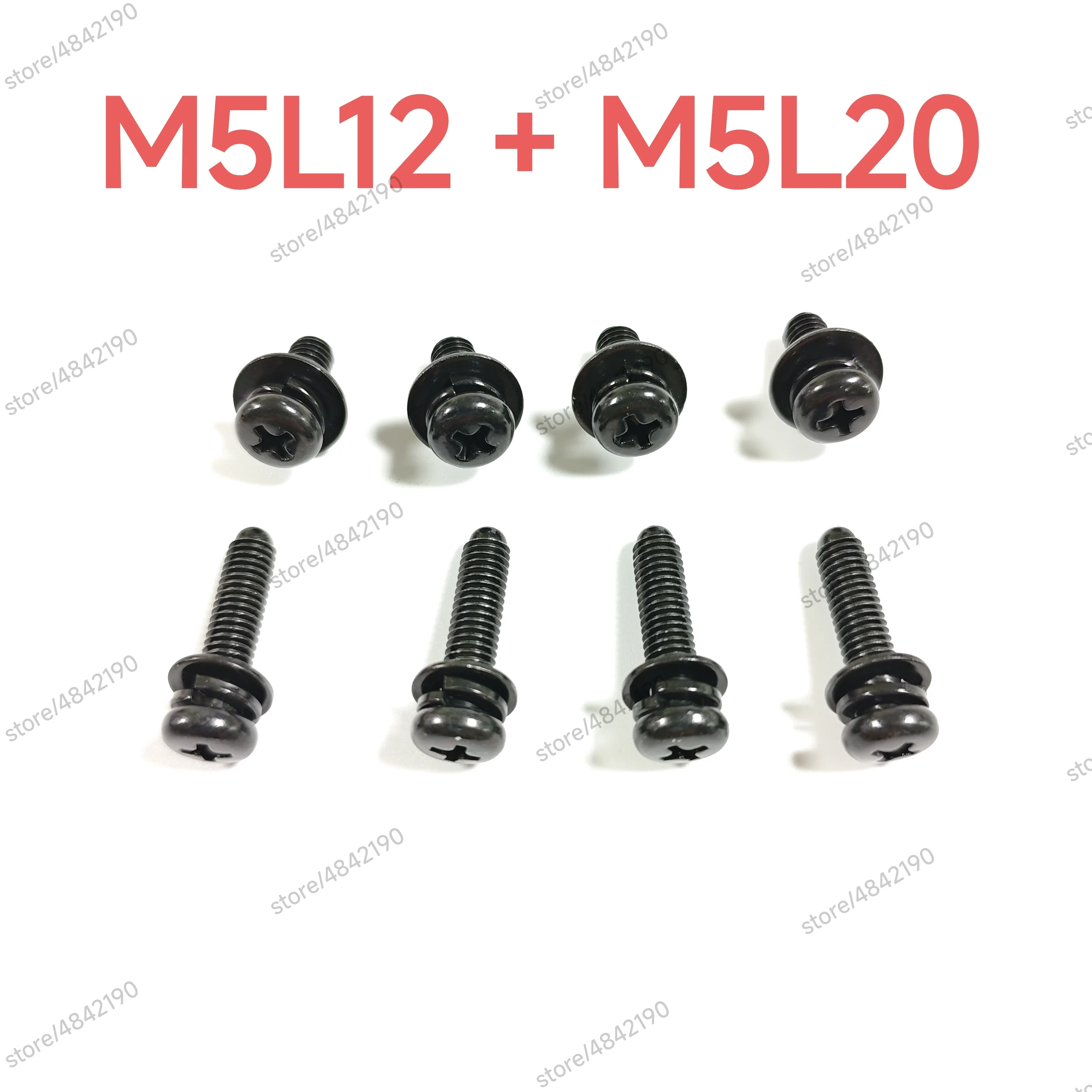 8PCS Screws Set M5x12mm M5L12+ M5x20mm M5L20 457085301 Original Bolts for Sony TV Wall Mount Base Stand Attachment