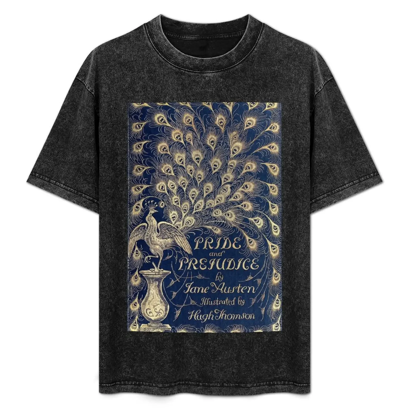 Pride and Prejudice, Peacock, Vintage Poster T-Shirt anime t shirts summer top t shirts men