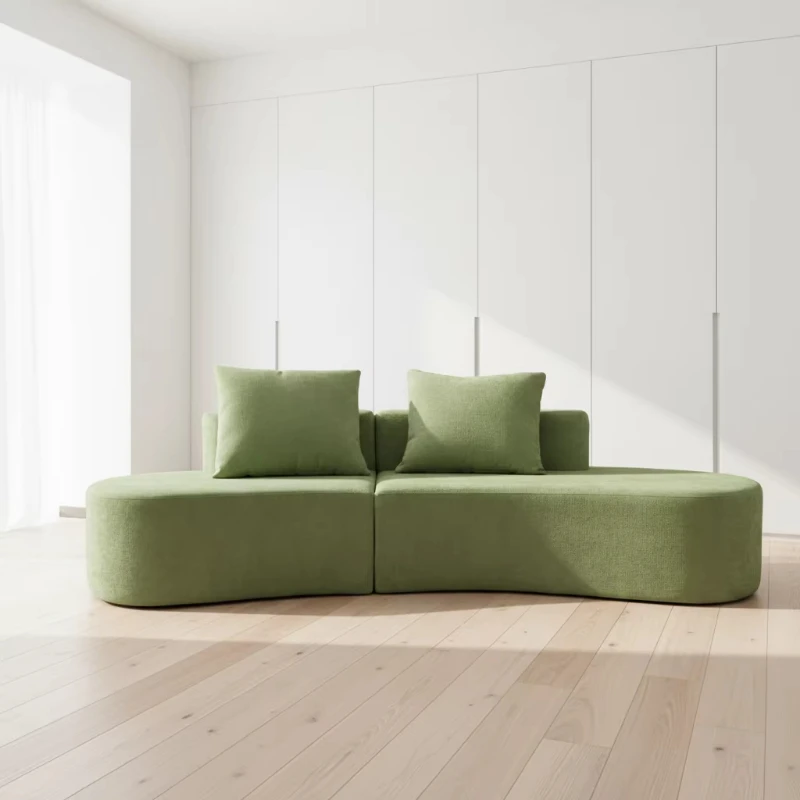 Modern vacuum roll-up compression sofa, tofu high-density modular compression sofa, memory foam sofa, magic compression sofa