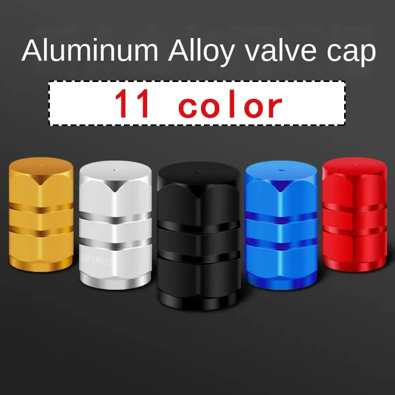 NEW Universal Aluminum Alloy Car Wheel Tire Valve Caps Tyre Rim Stem Covers Airdust Waterproof For Automobiles Motorcycles Bikes