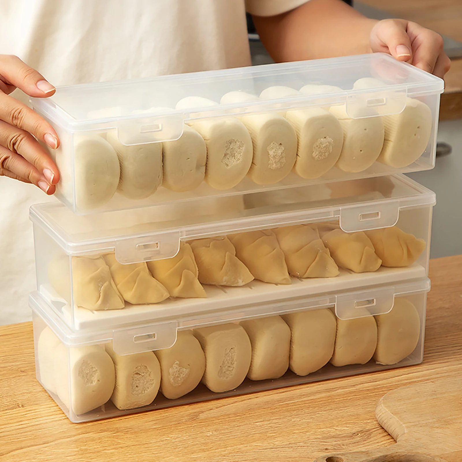 

Airtight Food Containers Stackable Refrigerator Storage Boxes Sealing Containers Kitchen Pantry Freezer Fruit Vegetable