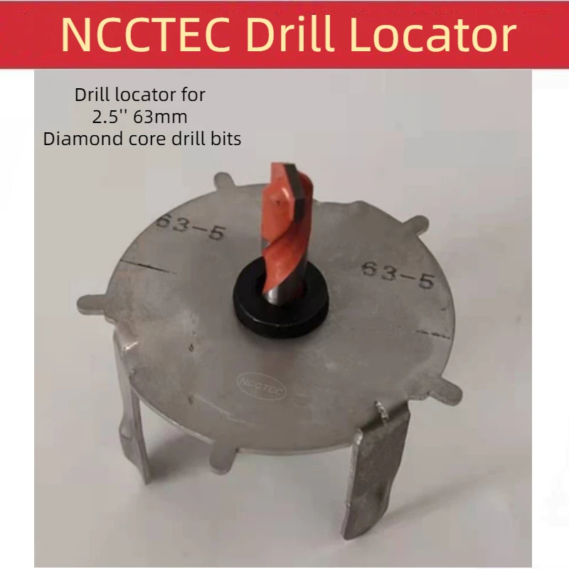 Drill Locator for Diameter 2.5'' 63mm Diamond Core Drill Bits Crown for Stable Drilling Holes Reinforced Concrete No Shaking