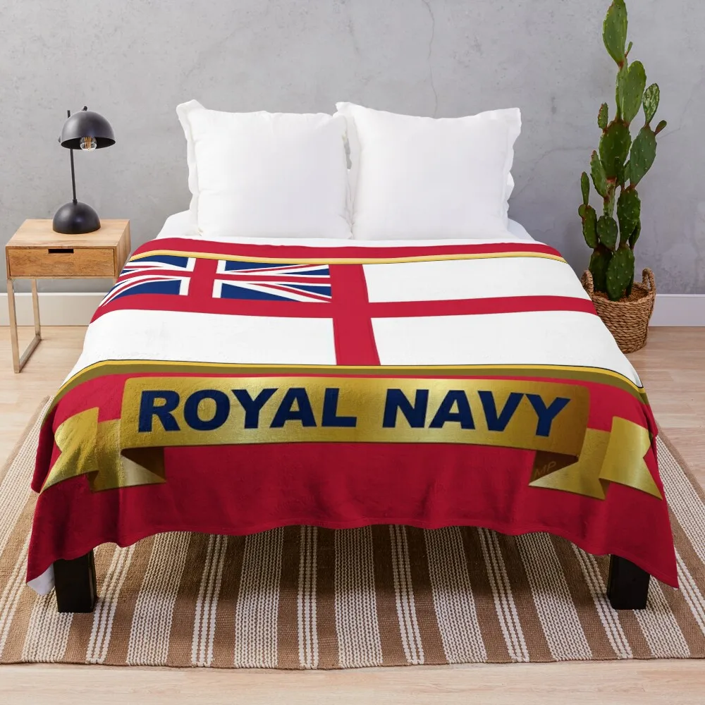 

ROYAL NAVY White Ensign Gifts, Masks, Stickers & Products (GF) Throw Blanket Kid'S Bed sofa bed Blankets