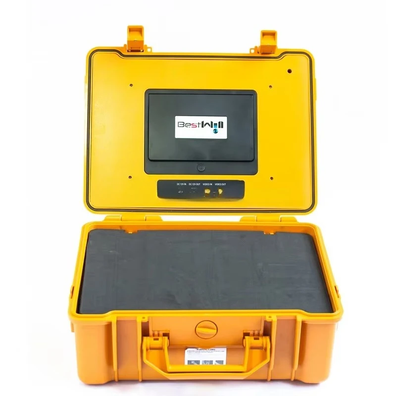 Sistema di telecamere per ispezione tubi impermeabili CR110-7YA con DVR, cavo in fibra di vetro da 60 m o 120 m opzionale