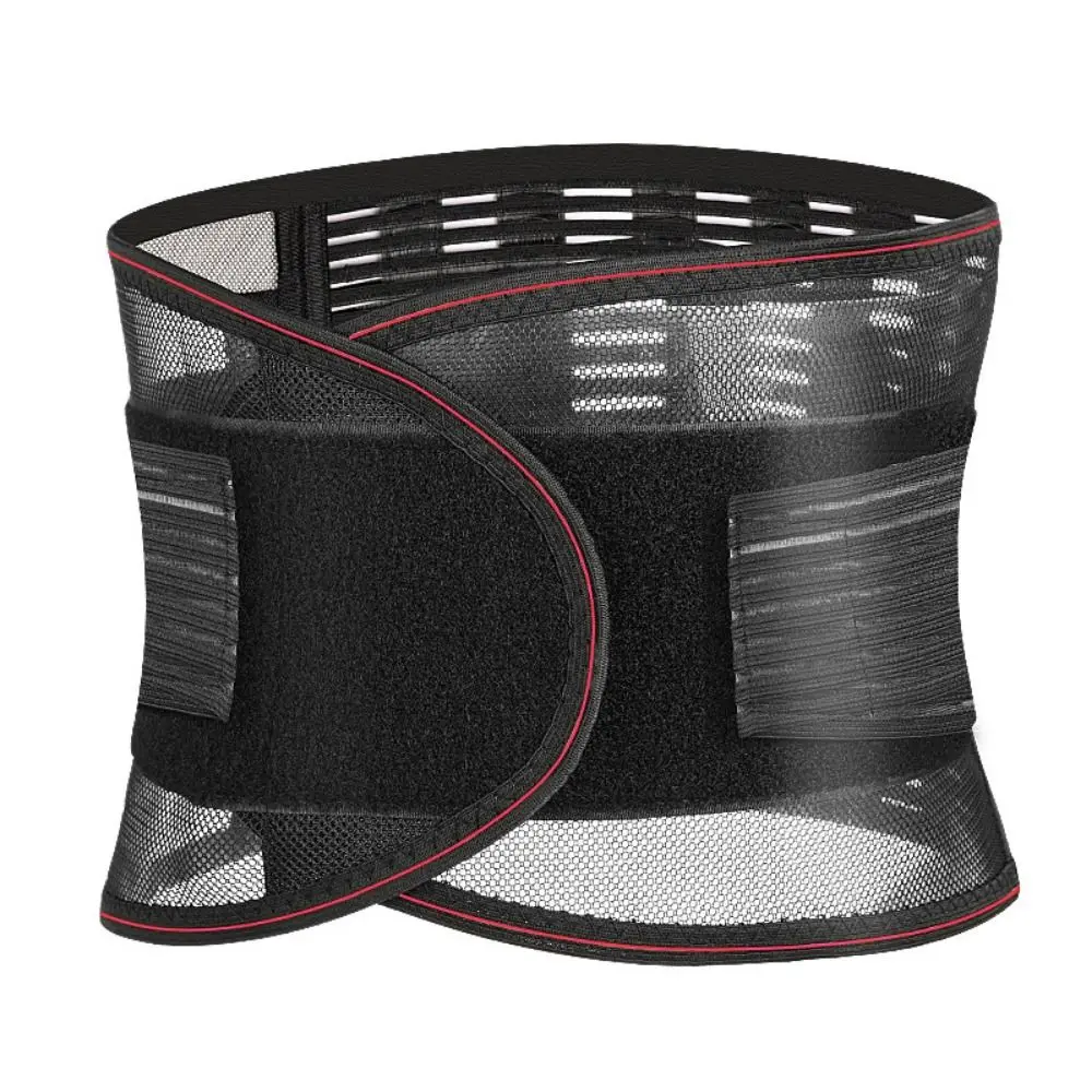 

Breathable Mesh Waist Belt Steel Plates Support Waist Trainer Waist Support Fixing Belt Adjustable Lumbar Protector Post-Surgery