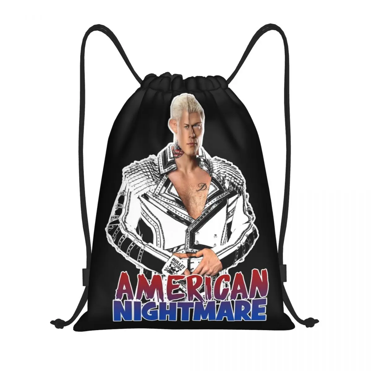 Cody Rhodes Bullet Club Drawstring Backpack Sports Gym Sackpack American Nightmare String Bags for Cycling