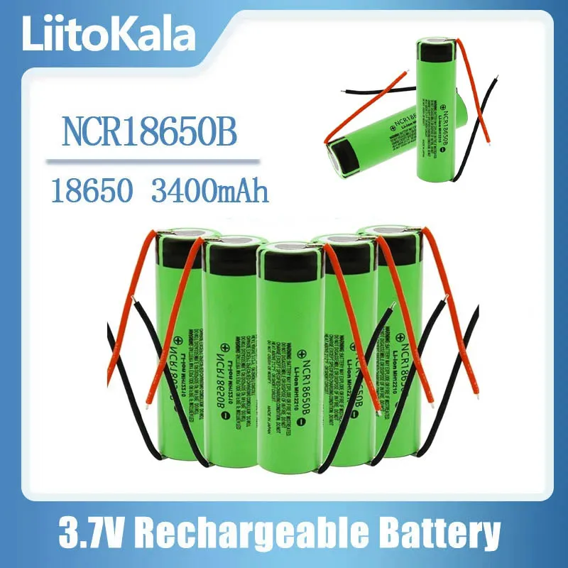 

2024 new 1-20pcs 100% original 18650 battery 3400mah 3.7V lithium battery suitable for flashlight battery+DIY lithium battery