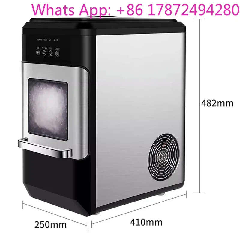 HZB-20N 30KG/24H Fully Automatic Ice Machine Commercial Small Irregular Particle Ice Maker For Milk Tea Shop
