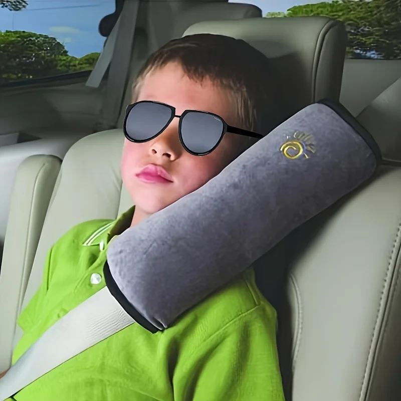 Children Baby Safety Seat Belt Pillow, Car Belt Plush Breathable CushionVehicle Shoulder Protection Best Seller Auto Accessories