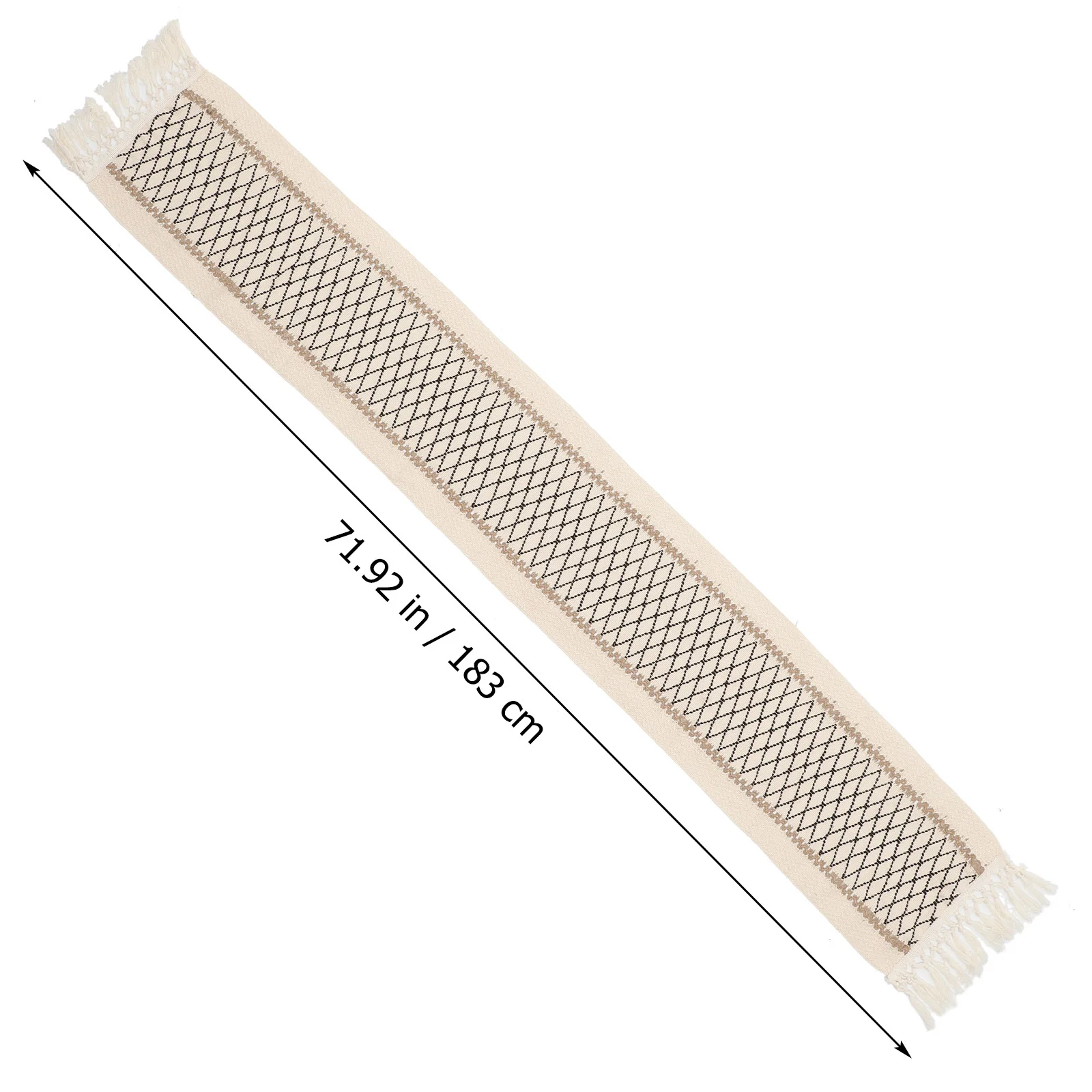 

Tassel Table Runner Cotton Linen Weaving Fabric Decorative Tablecloth For Home Wedding Party Farmhouse Dining Decoration