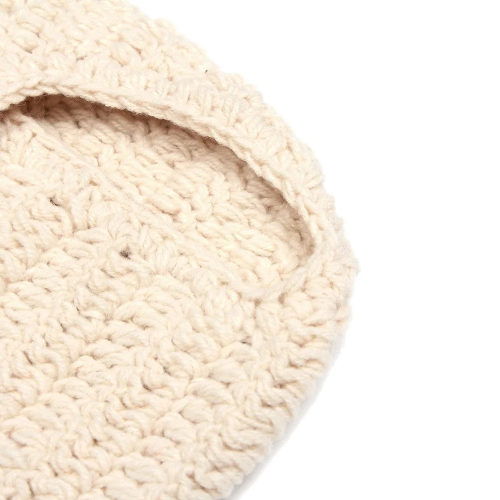 

Bowknot Style Baby Infant Newborn Hand Knitted Crochet Hat Costume Set Blue Baby Photo Props Handmade Crochet Hat