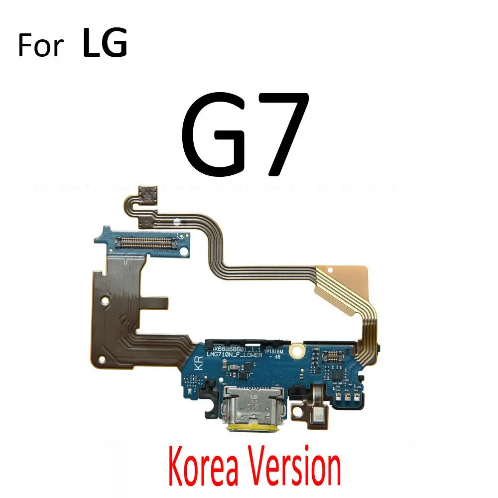 Peças de placa de conector de porta de carregamento com cabo flexível para LG G5 G6 Plus G7 G8 G8X G8S ThinQ