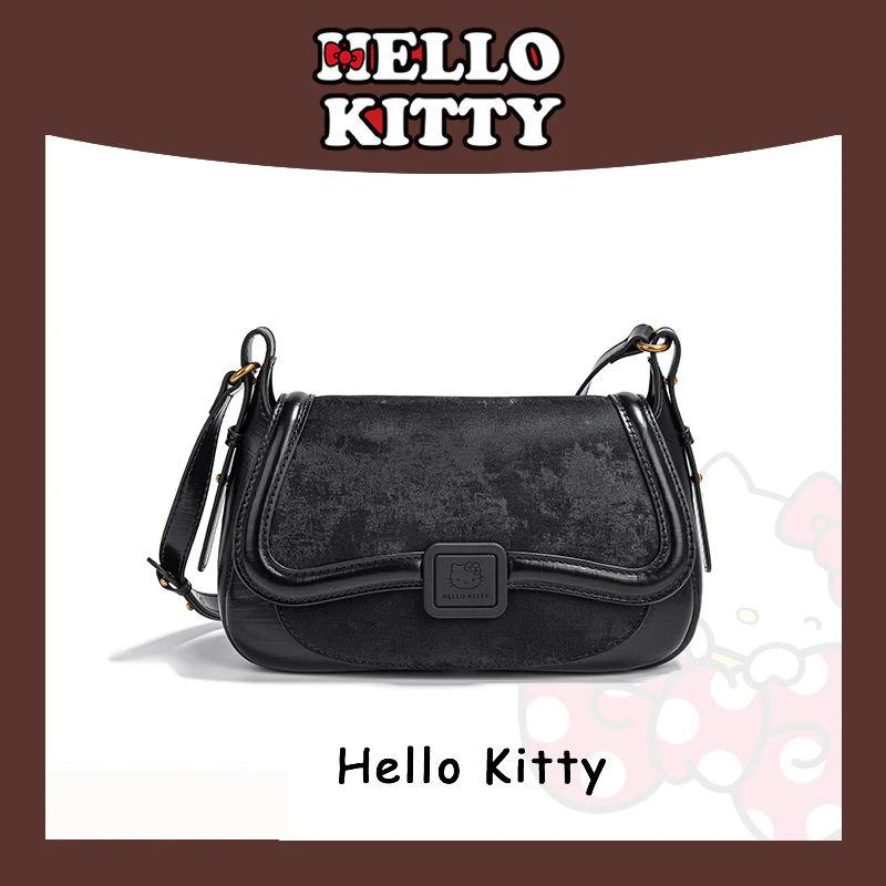 Kawaii Hello Kitty Shoulder Bag Retro Armpit Bag Personalized Commuter Ladies Crossbody Cartoon Bag Birthday Gift for Friends