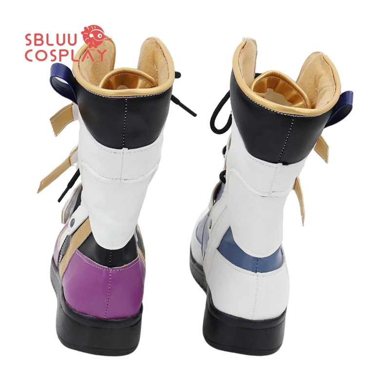 SBluuCosplay Arknights Exusiai Scarpe Cosplay Stivali su misura Festa di Halloween