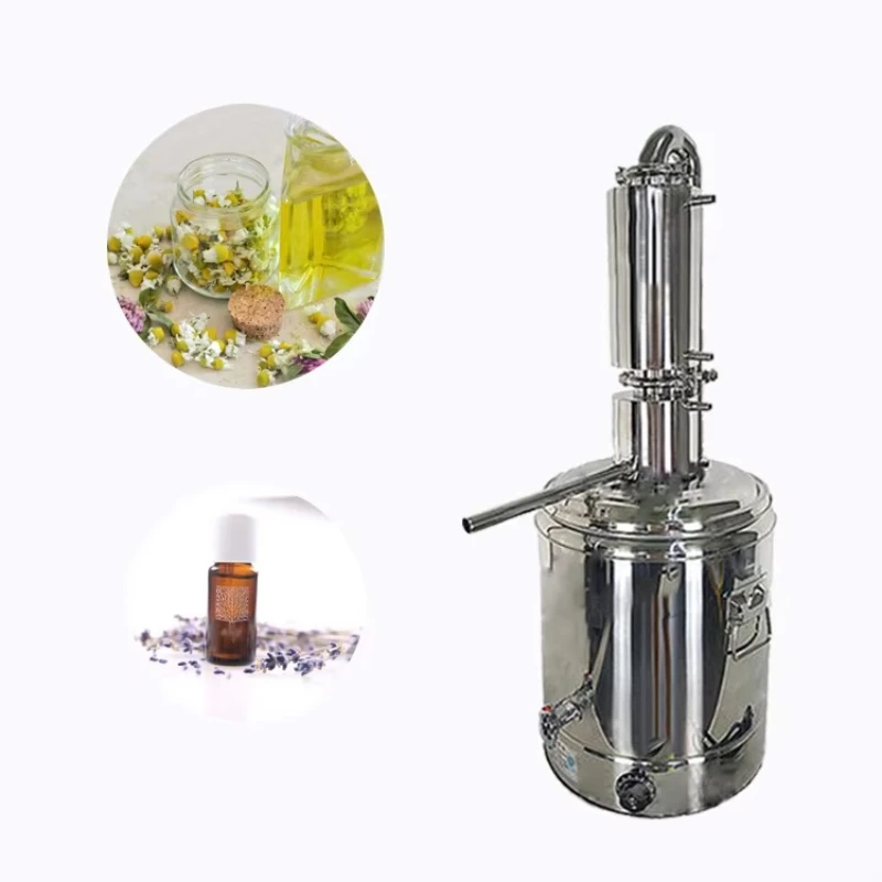 

Small Frankincense Orange Peel Lavender Jasmine Hydrosol Evaporator, Household Steam Distillation Essential Oil