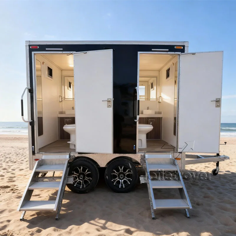 

Commercial Public Factory Price Portable Toilet Mobile Bathroom Trailer Portable Restroom for Events Camping