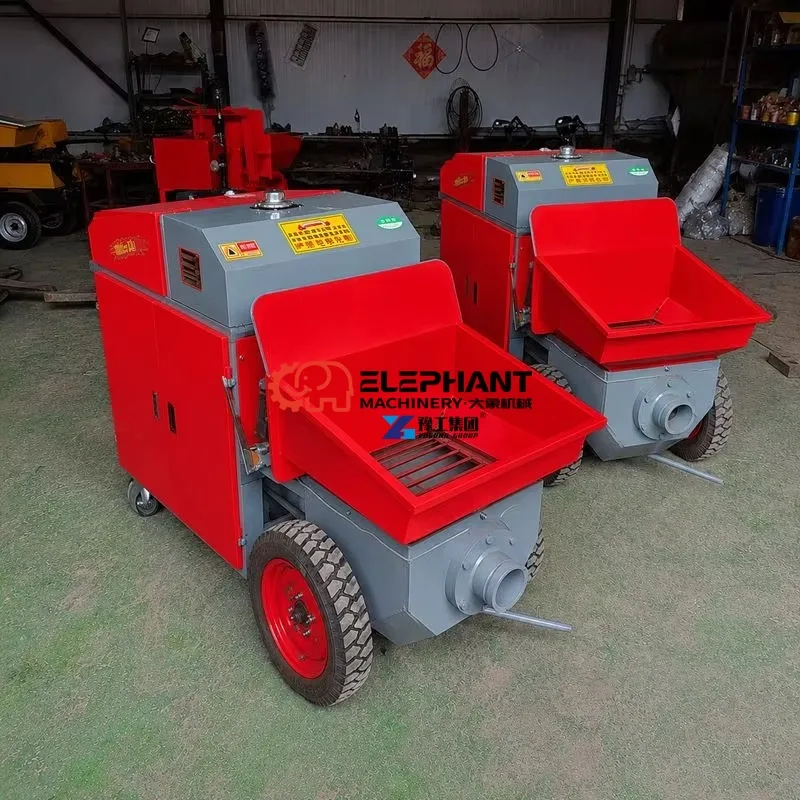 Portable Mini Concrete Transfer Pump for Commercial and Civil Building Projects, Long Distance High-rise Material Conveying