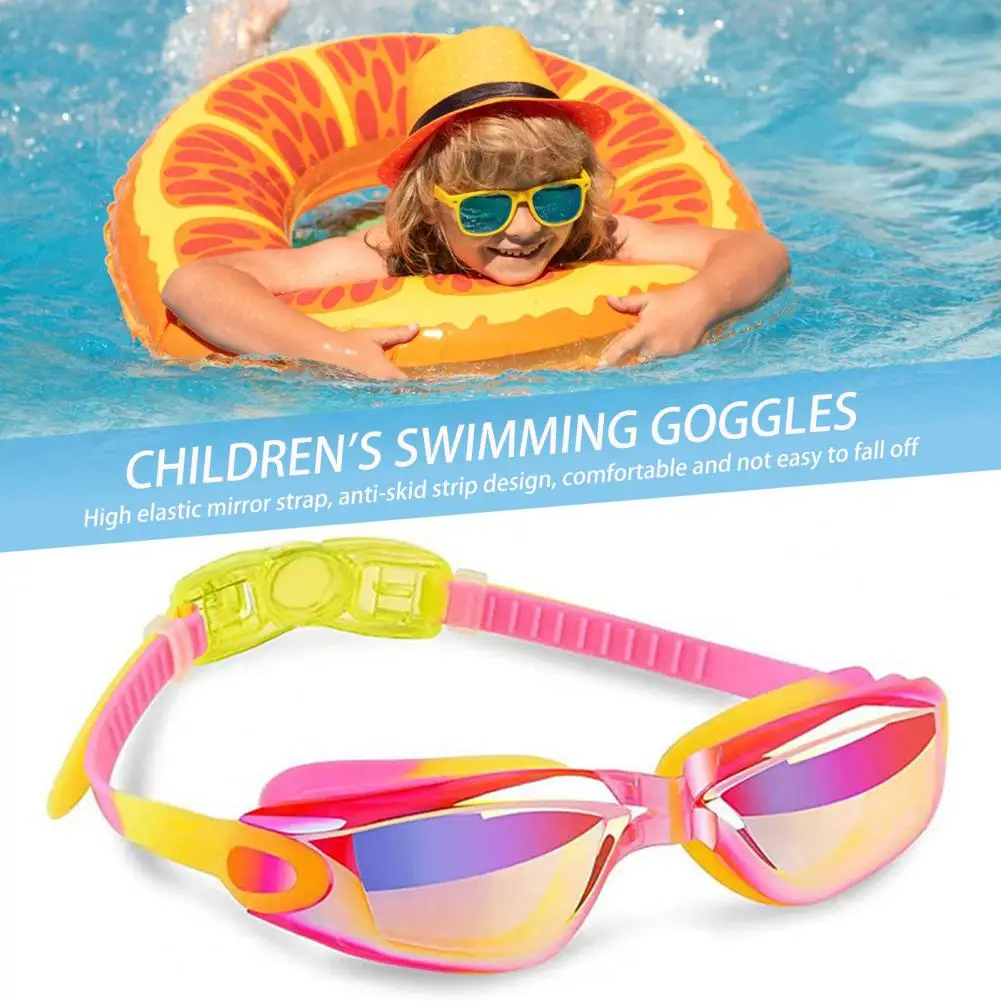 

Kids Swimming Glasses Ergonomic Design Adjustable Anti-Fog UV Protection Swim Eyewear Diving Glasses For Children Очки