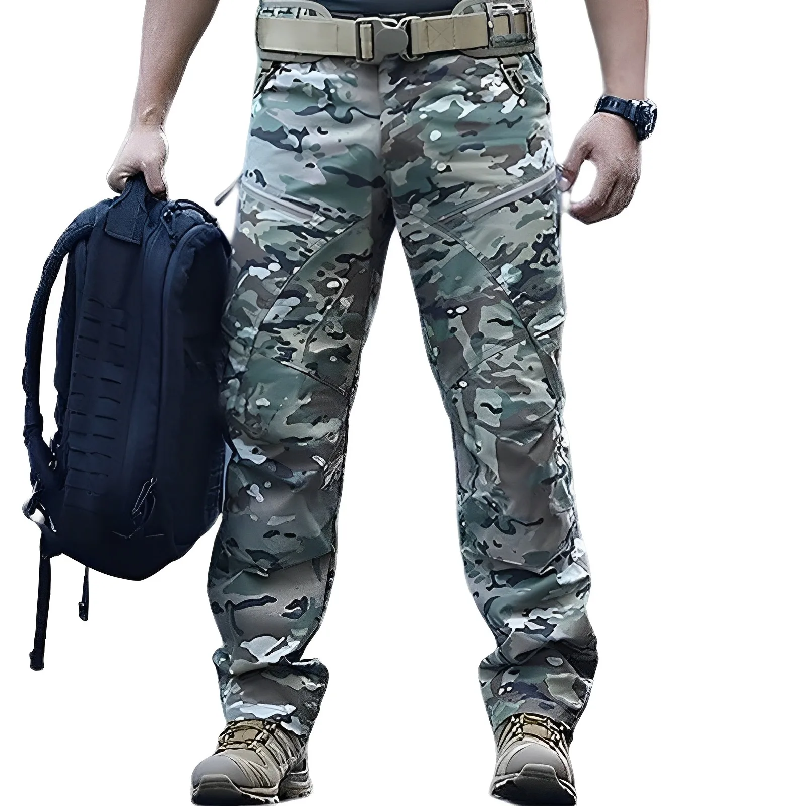 

Tactical Cargo Pants Military Army Combat Trousers Camo Outdoor Men's Work Trousers Casual Durable Wide Leg Mens Jogger Mens