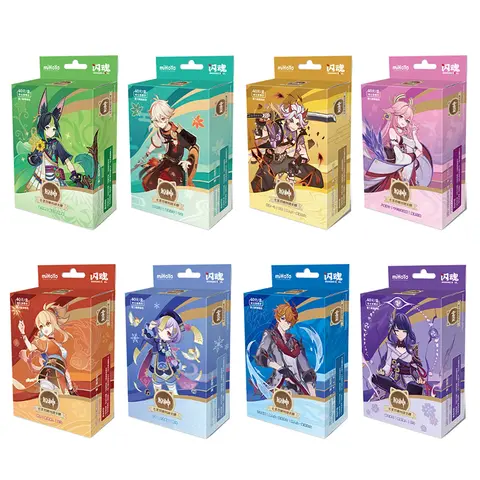 Genuine Genshin Impact Card Pre-assembled Packages The Third Bullet Booster Pack Game Peripheral Collectible Cards Toys Gifts