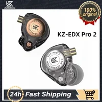 KZ EDX PRO 2 auriculares intrauditivos dinámicos Monitor IEM auriculares con cable auriculares de música HIFI Cable desmontable 3,5 MM/enchufe tipo C