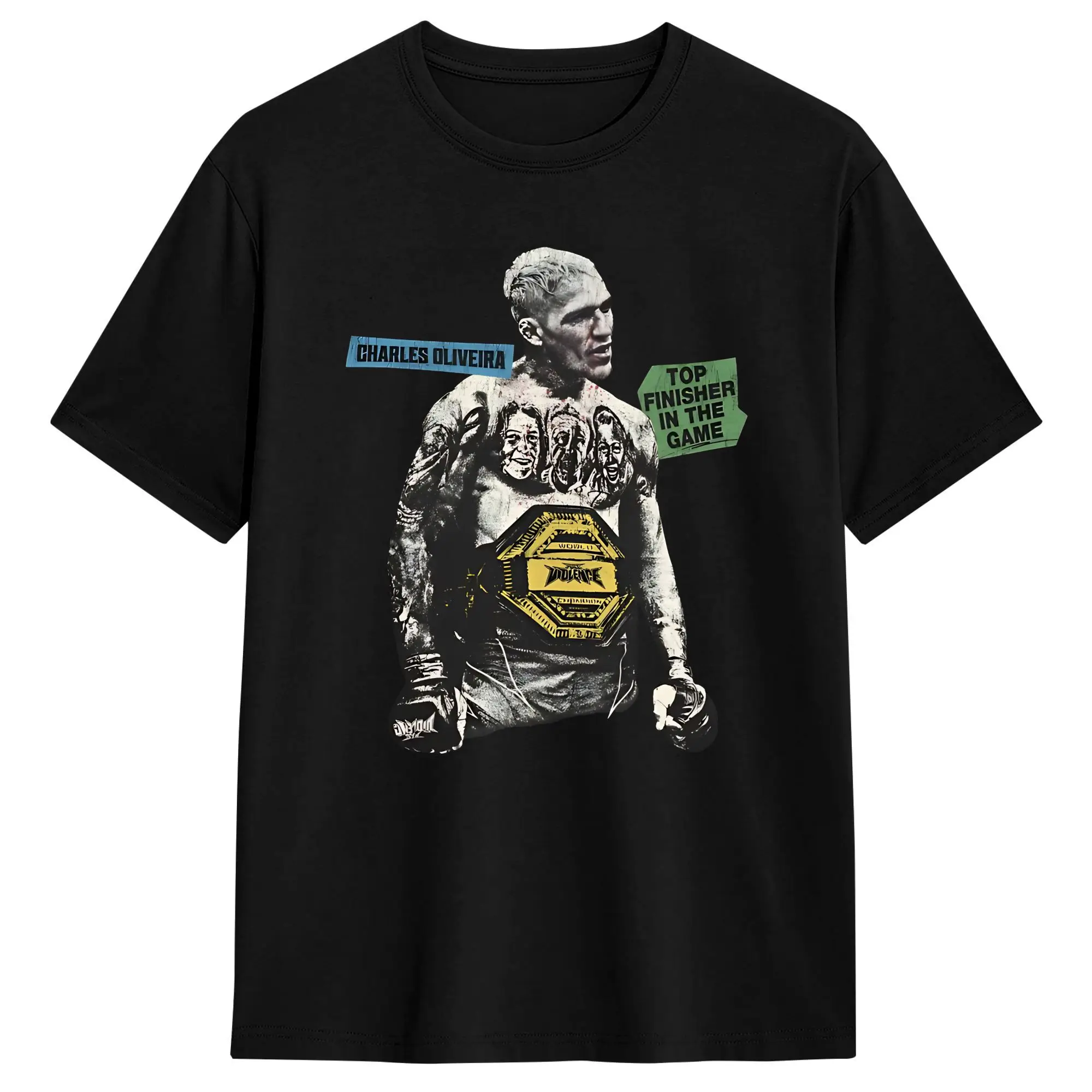 

Charles Oliveira Top Finisher In The Game T Shirt Summer Fashion T Shirts Cotton O Neck Plus Size Tees Short Sleeve Retro Tshirt