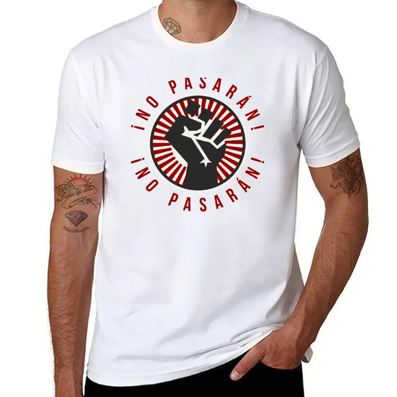 

No Pasaran T-Shirt man t shirt luxury anime tshirt T-Shirt
