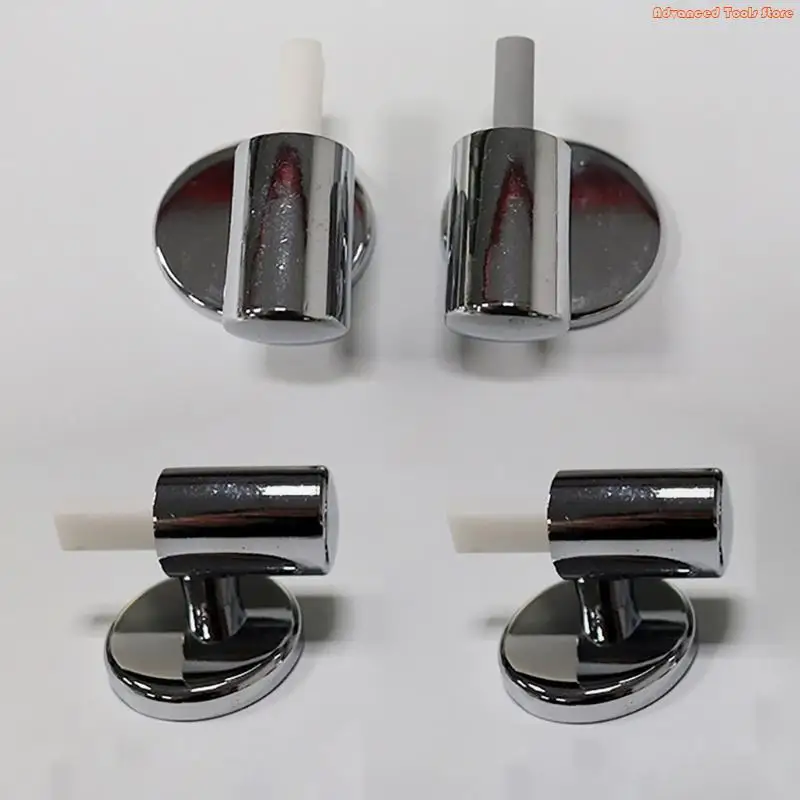 Slow Close Toilet Seats Hinges Replacement Set Soft Landing Toilet Component Toilet Seats Hinges for Home or Commercial Use W91B