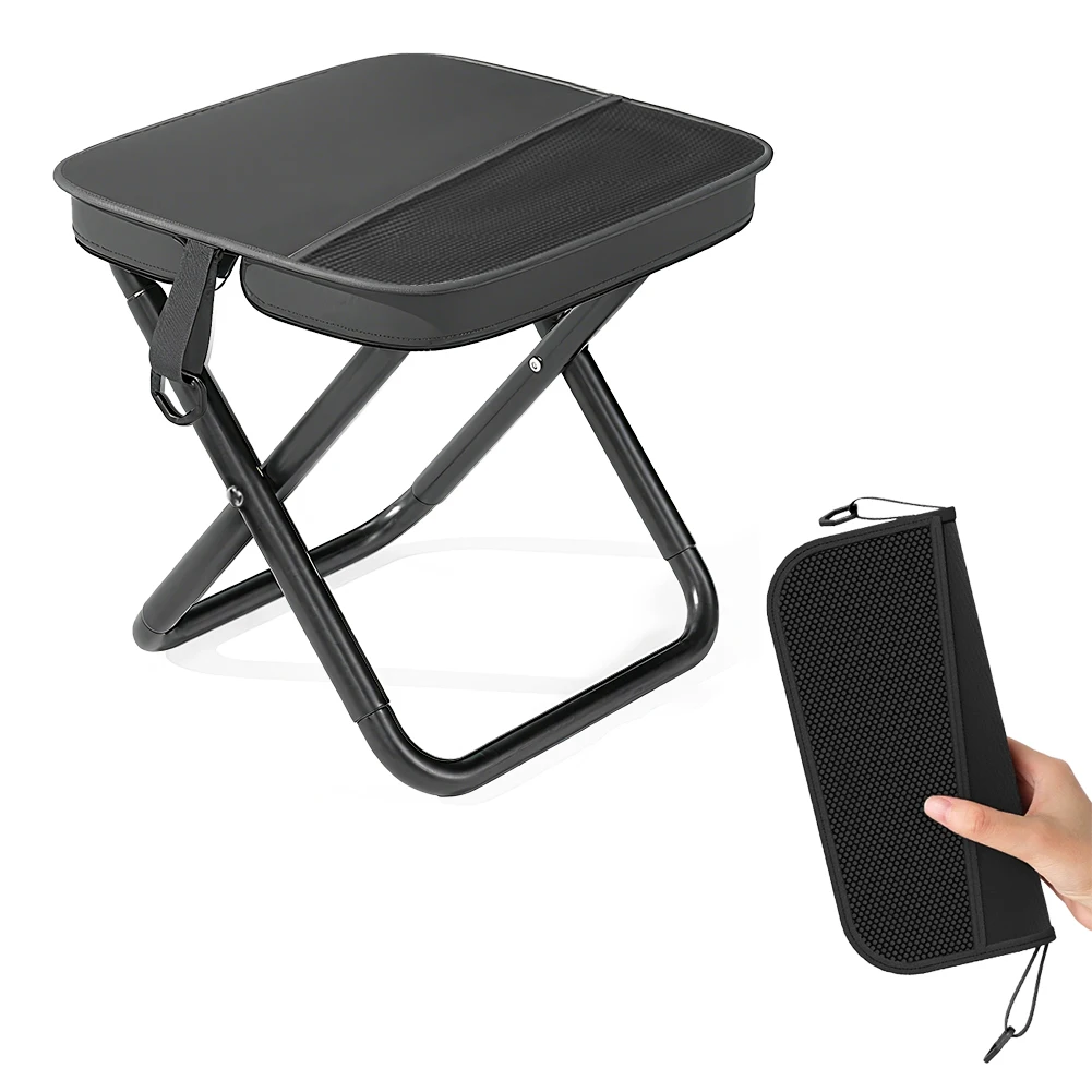 Robuster Tragbarer Klapphocker für Erwachsene Outdoor Reisen Camping Angeln Wandern Picknick Maximale Belastung 120kg