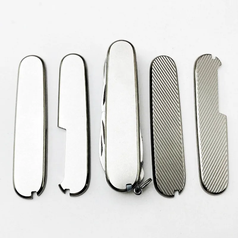 Titanium Alloy Chip Modified TC4 Handle Patch  Knife Handle Material Making For 91 mm Swiss Army Knife Shank DIY