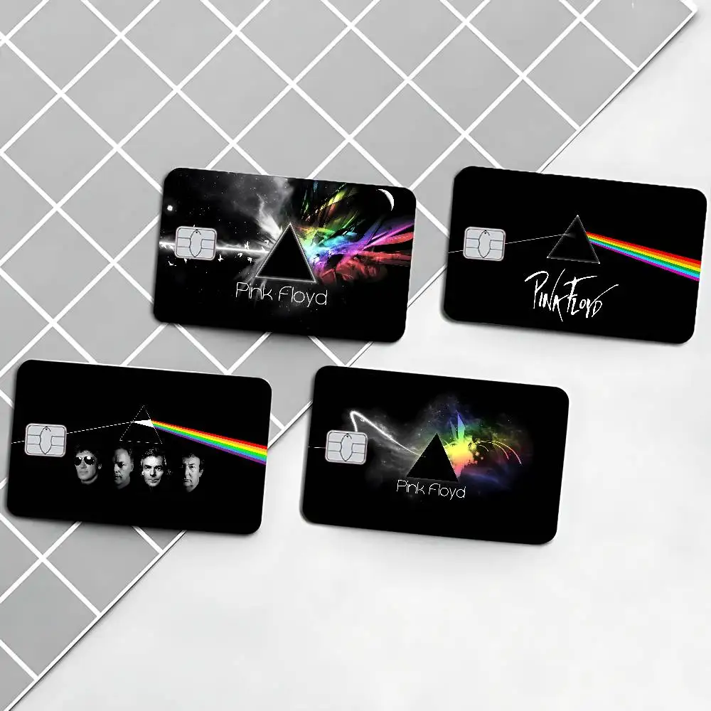 Band P-Pink F-Floyds Game Anime Sticker Film Skin Cover Case For Small Large No Chip Debit Credit Card Front Side