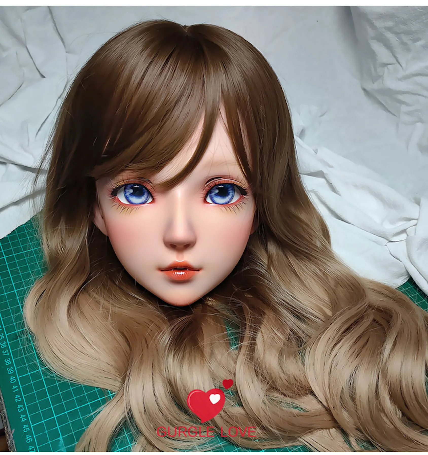 

(LING) милая девочка из смолы полуголовы Kigurumi BJD маска косплей японский аниме ролевая фотосессия искусственная кожа