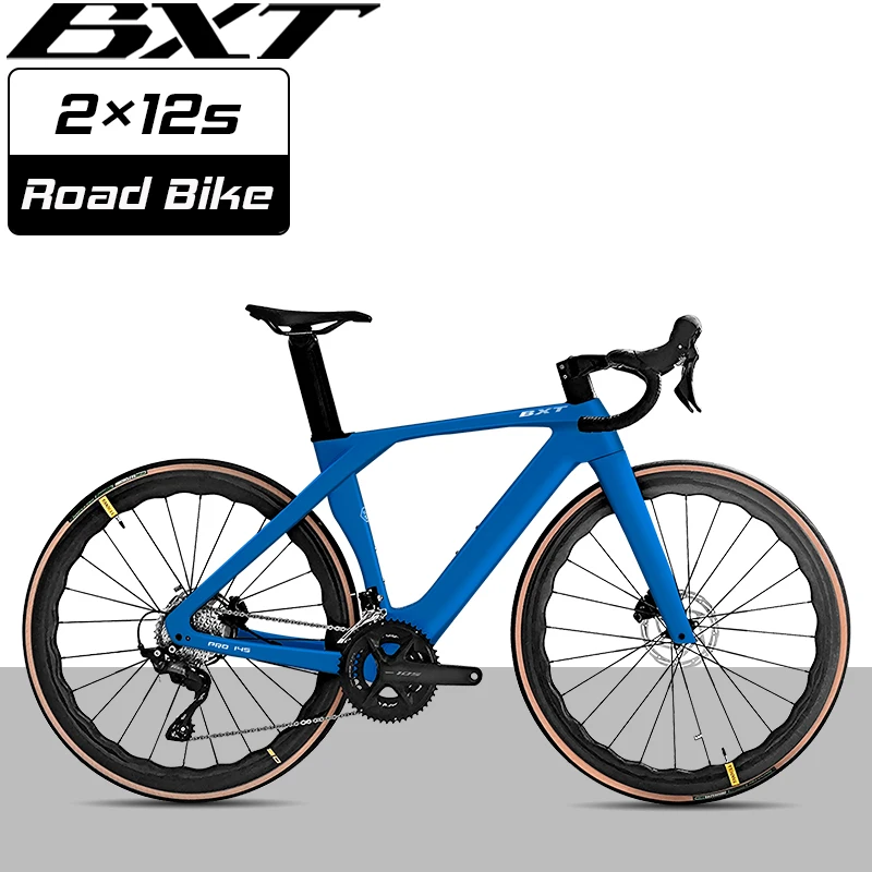 BXT Full Carbon Road Bike Frame 700C Disc Brake Di2 Compatible Racing Bicycle Frame