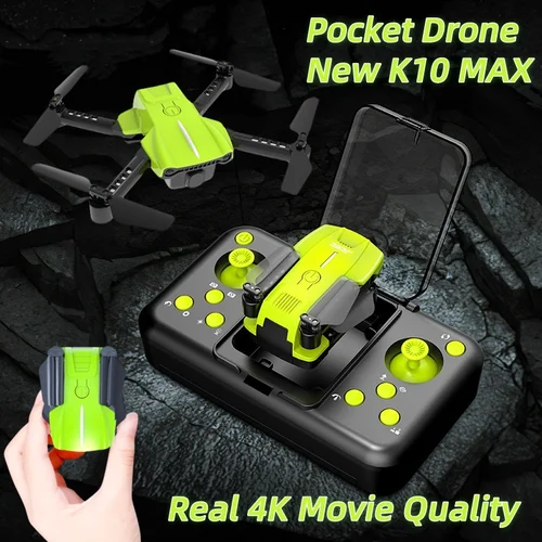 Imagen 2 del producto Nuevo K10 Mine Drone de bolsillo 8K HD cámara FPV RC Profesional RTF Quadopter plegable evitación de obstáculos avión regalo niños chico