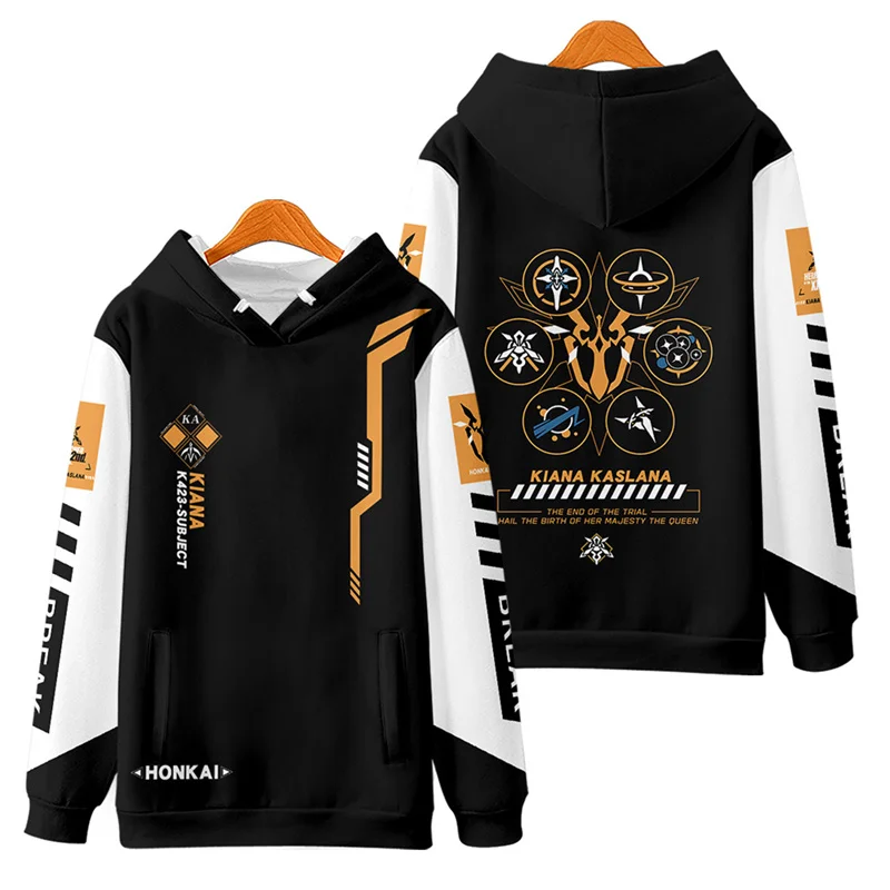 Anime Honkai Impact 3rd 3D Print Oversized Hoodies Long Sleeve Hooded Hoodie Funny Sweatshirt Harajuku Tops Cosplay Costume