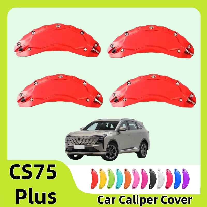 

2025 For Chana CS75 Plus 1.5 Car Brake Caliper Cover Aluminum Alloy Front Rear Wheel Modification Exterior Kit