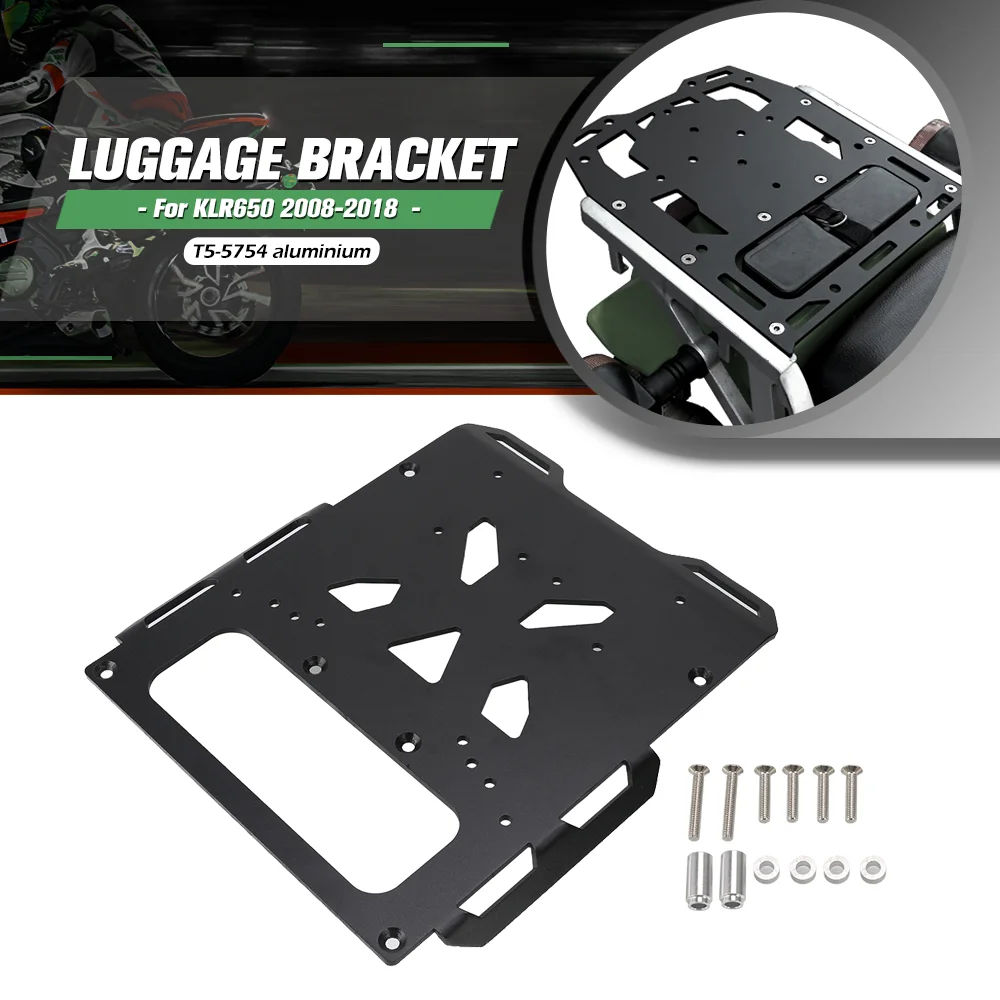 FOR Kawasaki KLR650 KLR650-E 2008-2018 Motorcycle Accessories Aluminium Rear Luggage Bracket Rack Carrier Plate Kit KLR650E