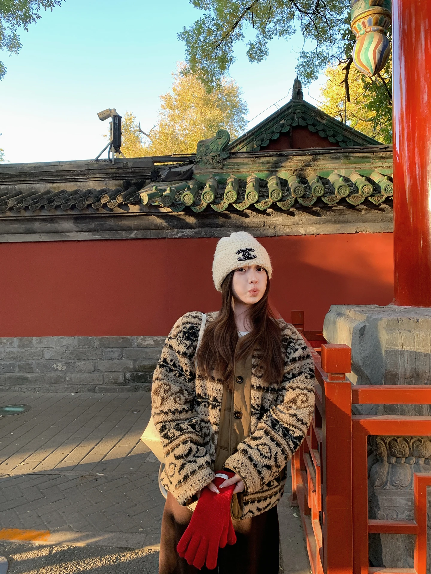 

EVNSLE Winter New Vintage Women's Lamb Fur Cotton Jaet Double-Sided Wear Loose Fit Commute Sle Long Sve round Ne