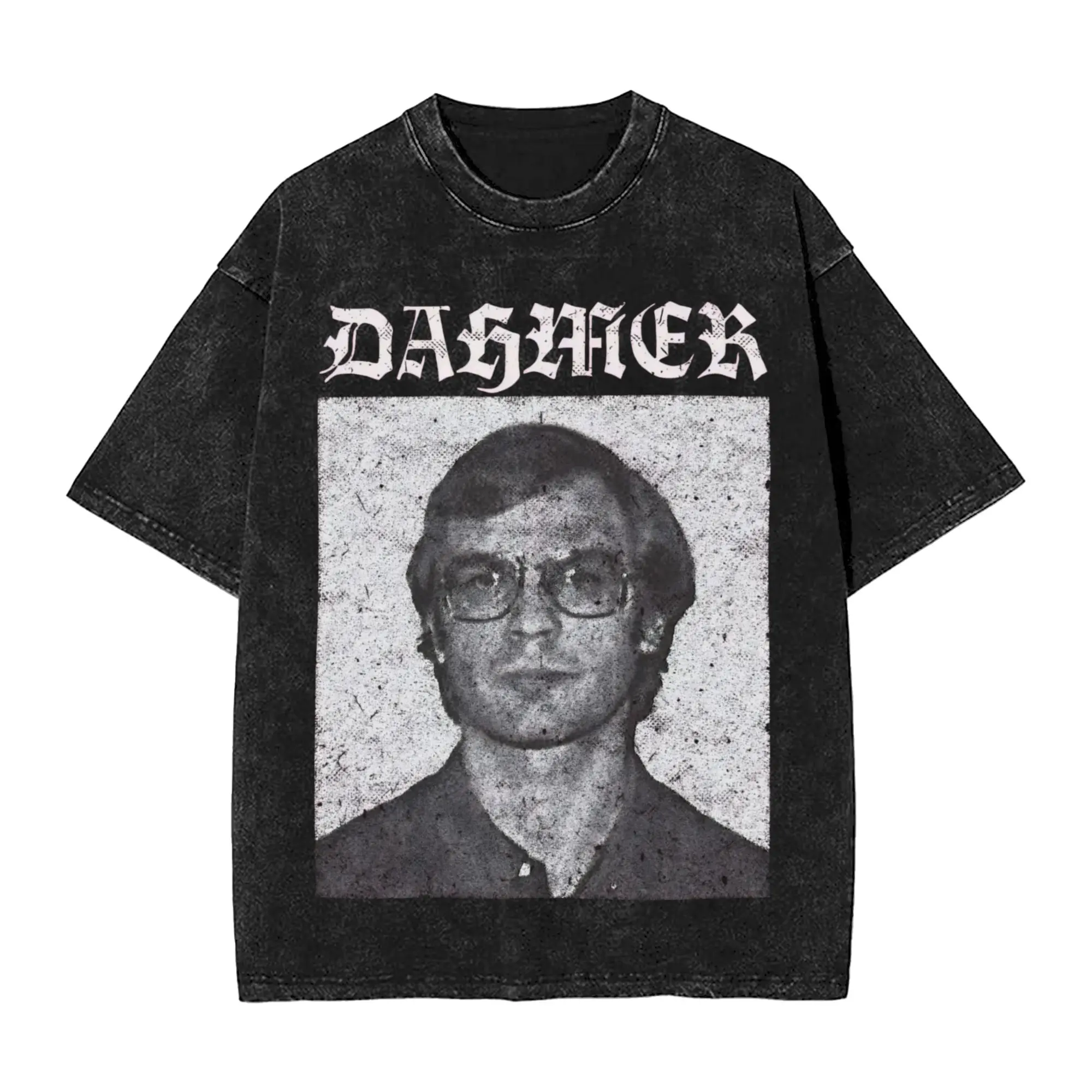 Humor Jeffery Dahmer 90s T-Shirts Men Crew Neck Pure Cotton Washed T Shirt  Short Sleeve Tee Shirt Classic Clothes