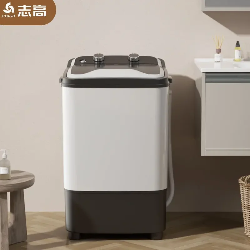 Chigo Large Capacity Single Cylinder Single Bucket Household Semi-automatic Small Mini Washing Machine Dormitory