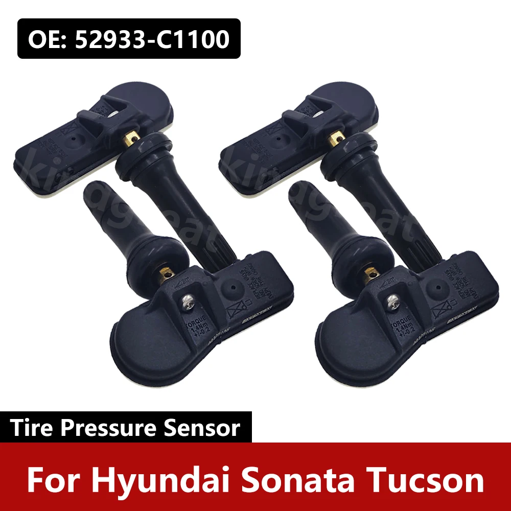 4PCS/Lot For Hyundai Sonata Tucson TPMS Tire Pressure Sensor 52933-C1100 52933C1100