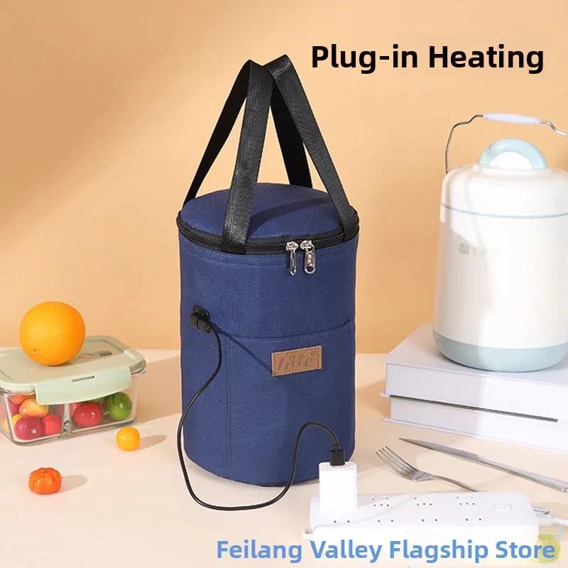 

Heat Preservation Aluminum Foil Lunch Box Bag round Waterproof Oil Proof Handheld Thermal Bag for Kitchen Storage And Organiz...