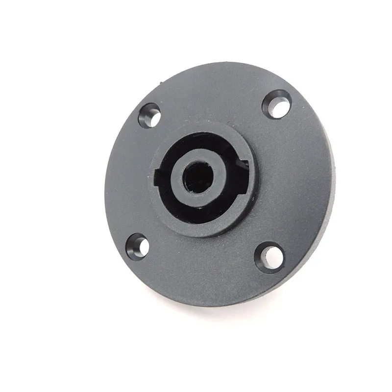 1pcs 4pin Round XLR mount panel power socket European-style 4Pin Female Compatible Audio Cable Connector socket