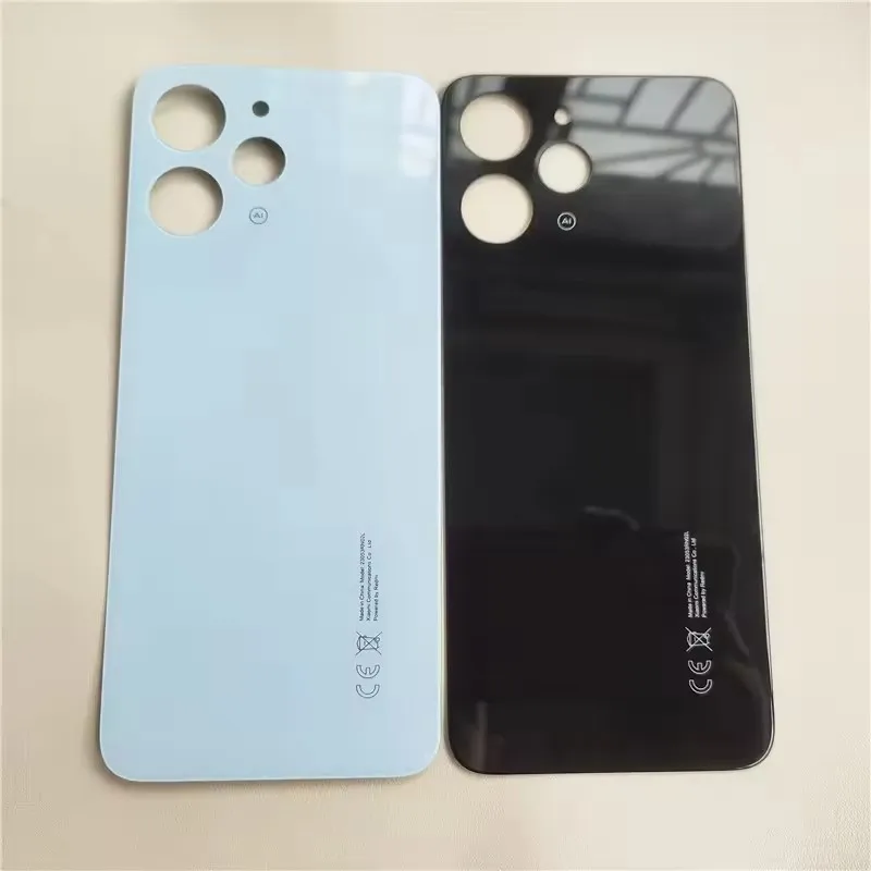 Phone Housing Rear Door for Xiaomi Redmi 12 4G Glass Battery Back Cover Case