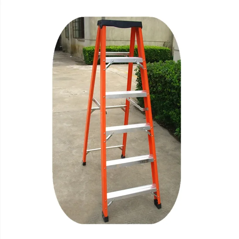 6 Steps LADDER STEP F/GLASS 1.8M Single SIDED 150KG