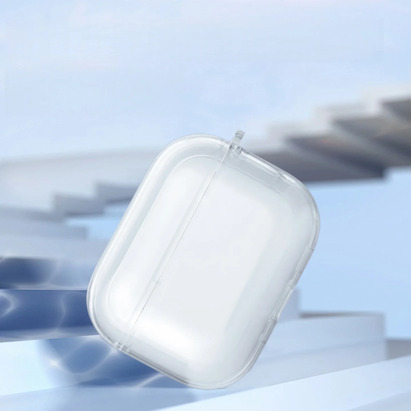 애플 에어팟 프로 3용 클리어 케이스 랜야드 포함 무선 이어폰 투명 케이스 액세서리 키체인 포함