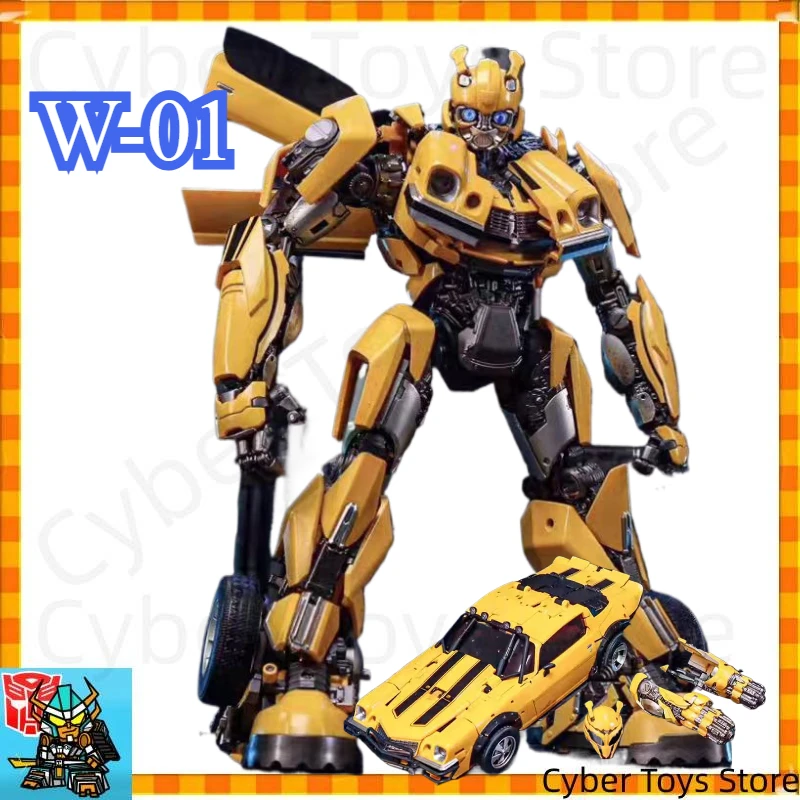 【Купить с быстрой доставкой】Игрушки-трансформеры в наличии W01 W-01 Huang Xiaozai Bumblebee, коллекционная фигурка-скелет из сплава, подарок
